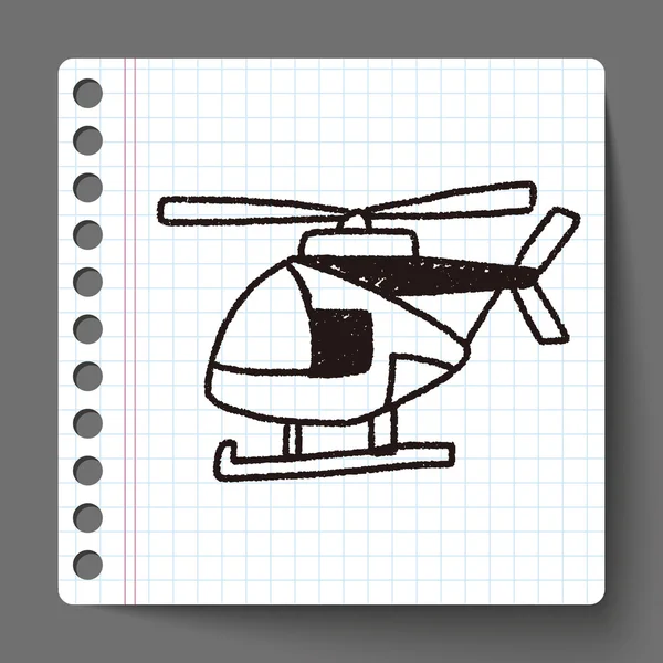 Doodle Helicopters — Stock Vector