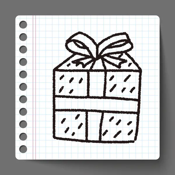 Doodle δώρο — Διανυσματικό Αρχείο