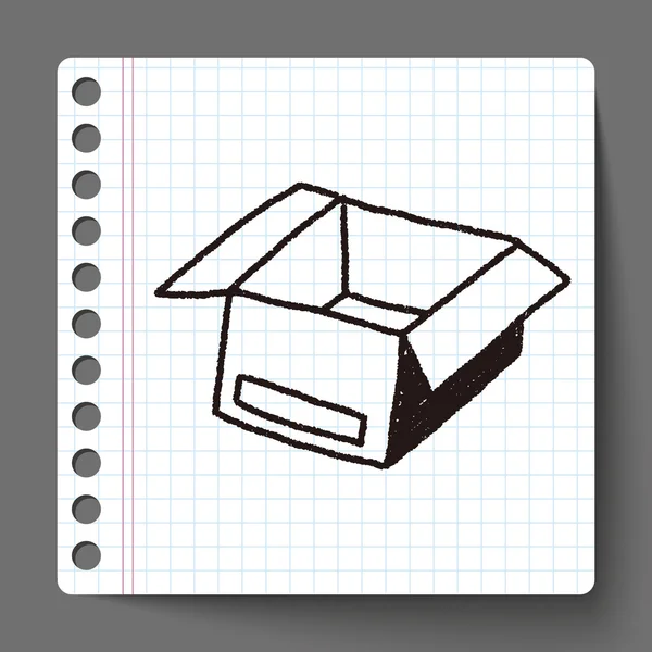 Doodle-Box — Stockvektor