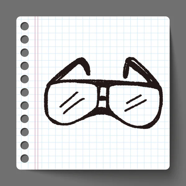 Gafas de Doodle — Vector de stock