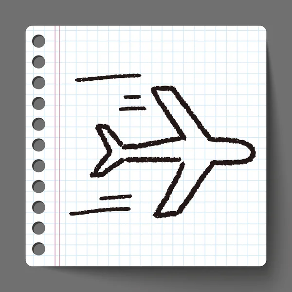 Doodle aeronaves — Vector de stock