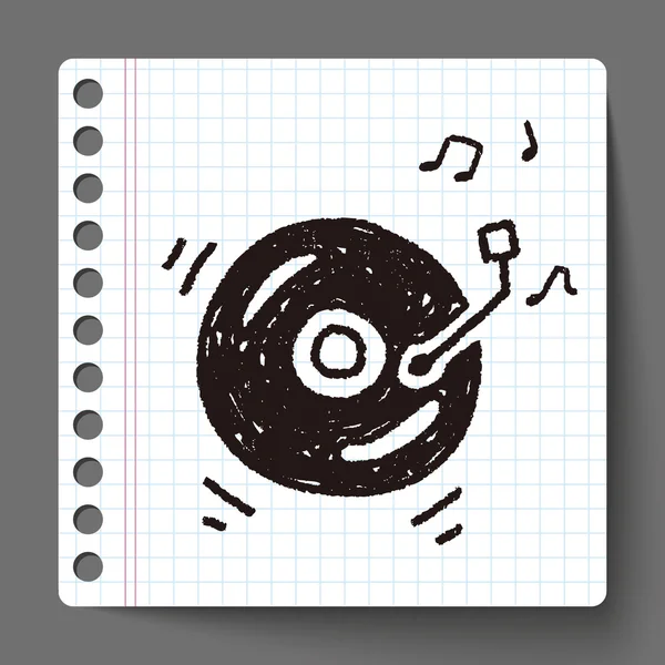Musica Doodle — Vettoriale Stock
