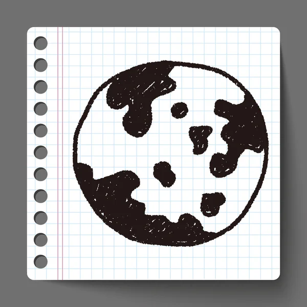 Земля doodle креслення — стоковий вектор