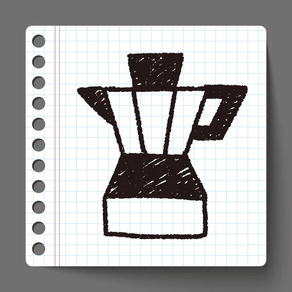 Juicer doodle tekening — Stockvector