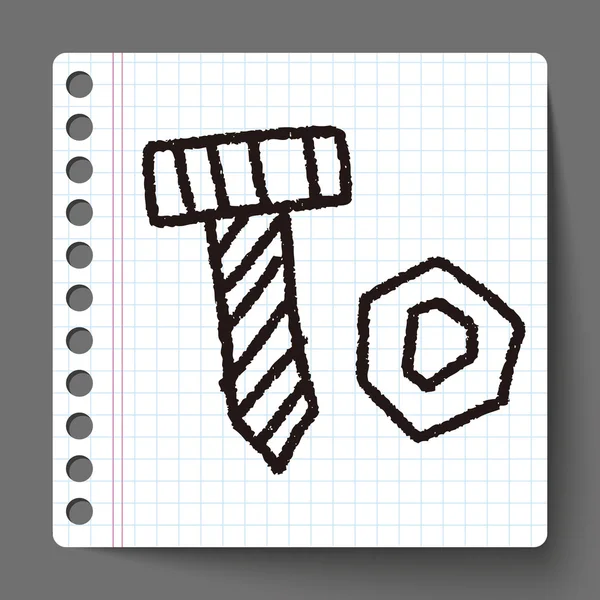 Πινέζα doodle σχέδιο — Διανυσματικό Αρχείο