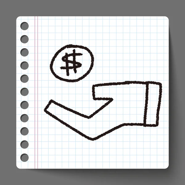 Bussiness doodle çizim — Stok Vektör