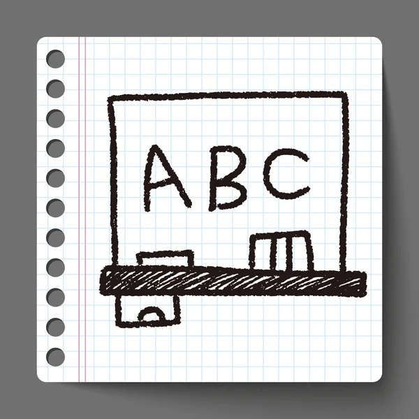 Doodle blackboard — Stock Vector