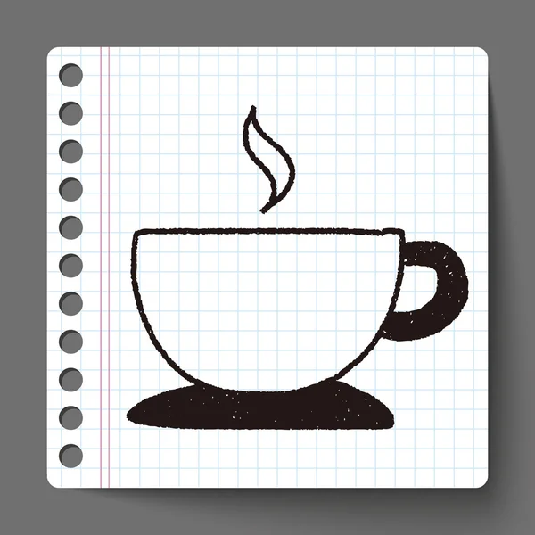 Doodle-Kaffee — Stockvektor