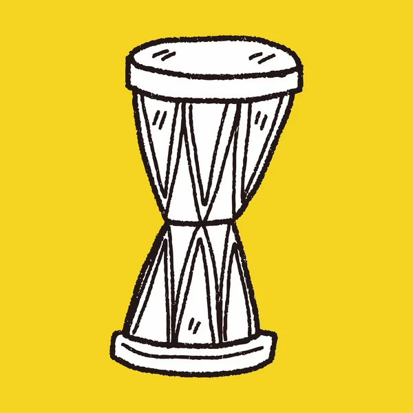 Барабан каракули — стоковый вектор