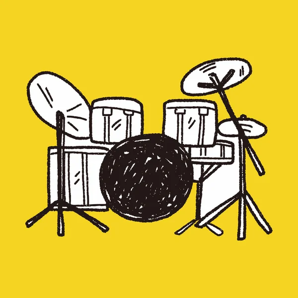 Drum doodle — Stockový vektor