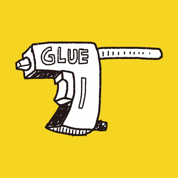 Glue gun doodle — Stock Vector