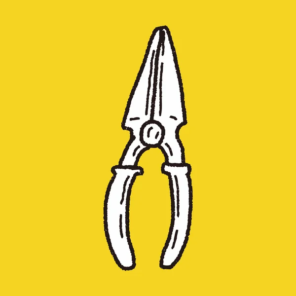 Plier doodle — Stockvector