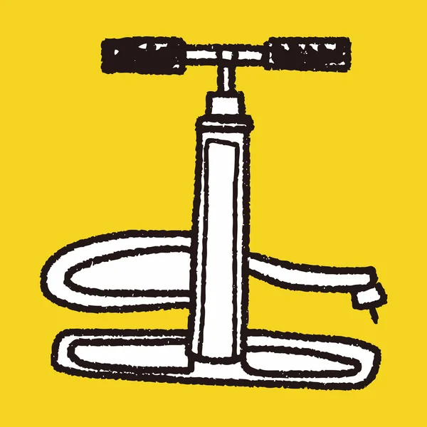Şişirme aracı doodle — Stok Vektör