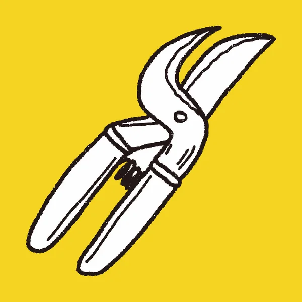 Scissor doodle — Stock Vector