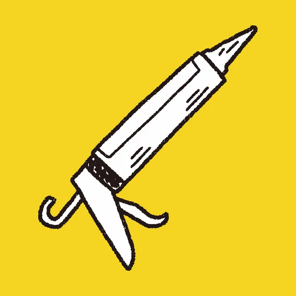 Glue gun doodle — Stockový vektor