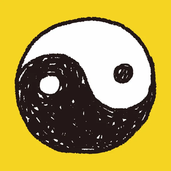 Doodle Τάι Τσι — Διανυσματικό Αρχείο