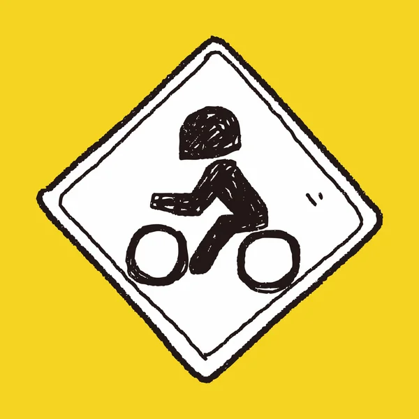 Gribouille de moto — Image vectorielle