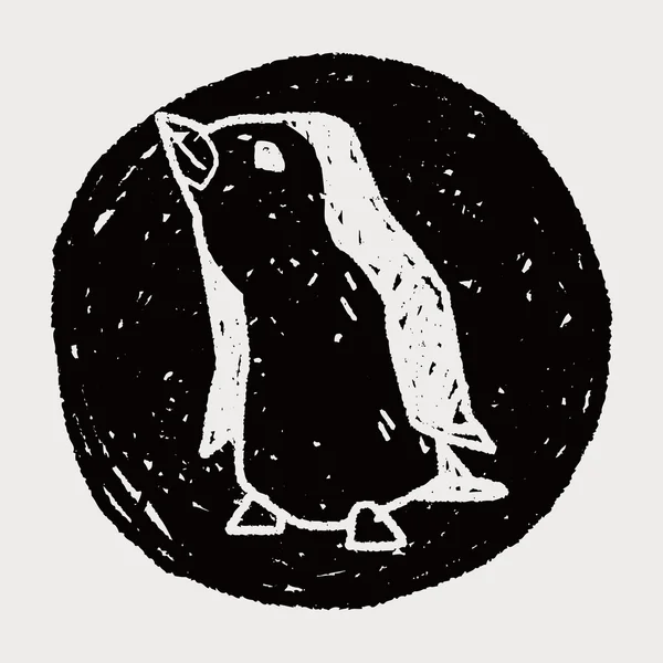 ペンギン落書き — ストックベクタ