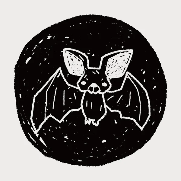 Bat doodle — Stockový vektor