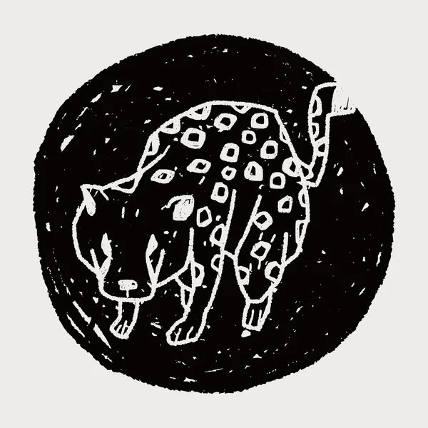 Doodle de leopardo —  Vetores de Stock