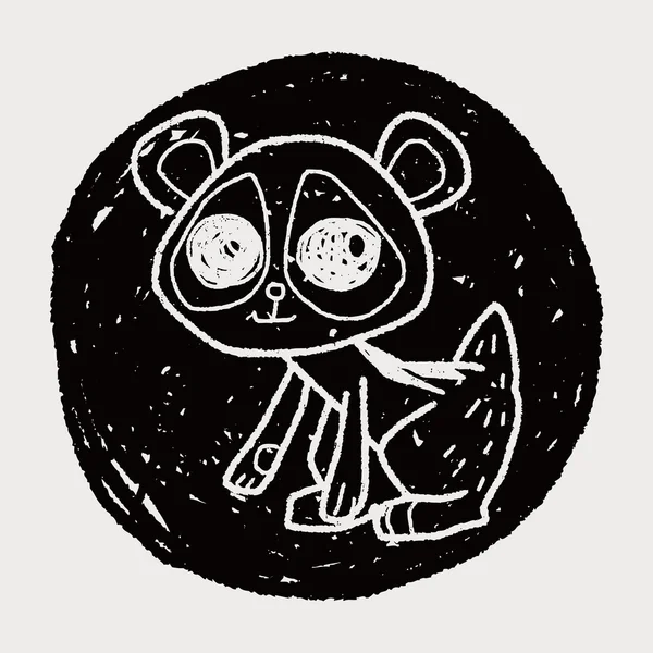 Tarsier doodle — Image vectorielle