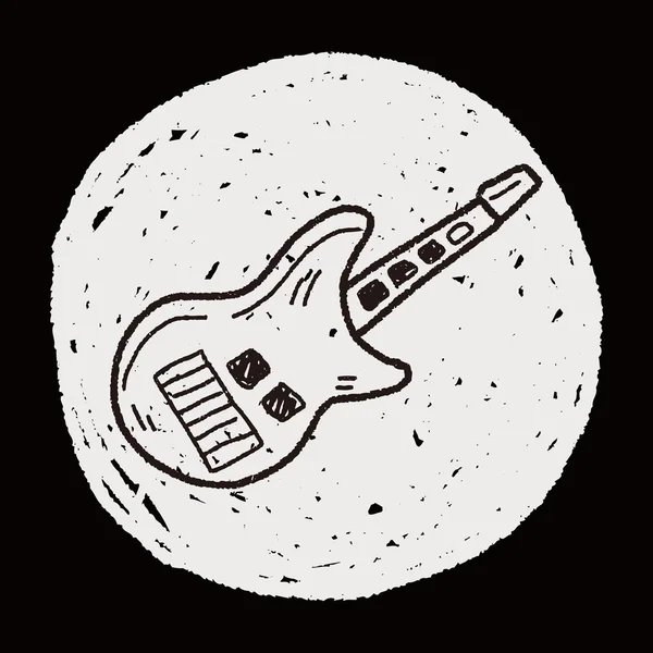 Jouet guitare doodle — Image vectorielle