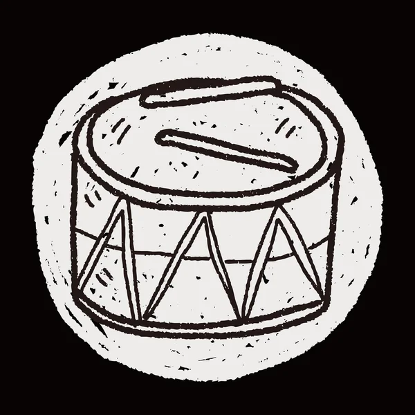 Doodle leksak trumma — Stock vektor