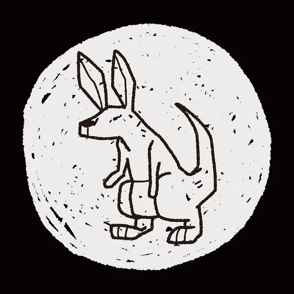 Gribouille de lapin — Image vectorielle