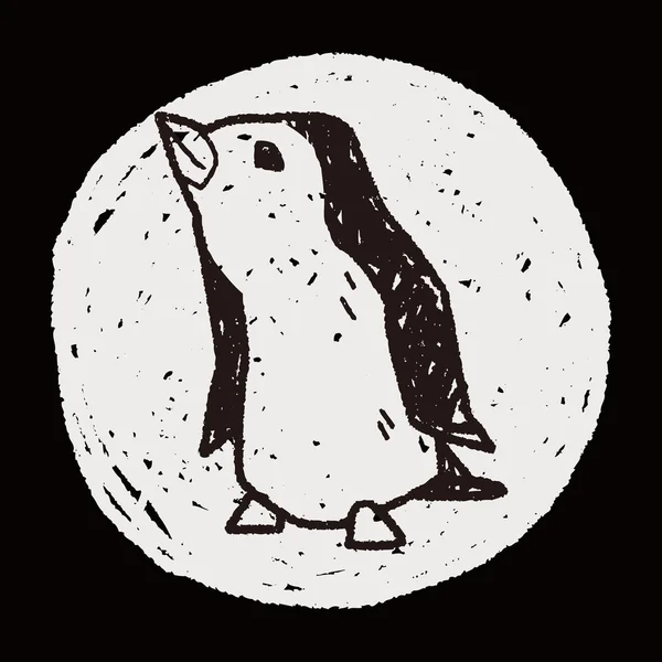 ペンギン落書き — ストックベクタ