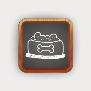 köpek maması doodle çizim