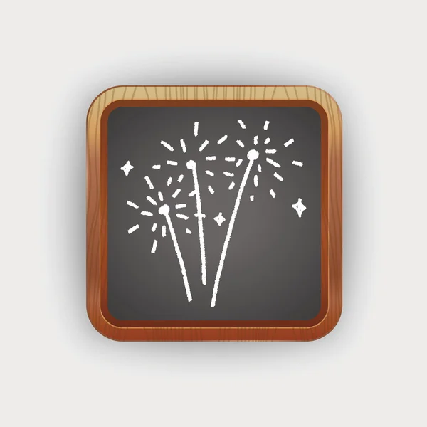 Feux d'artifice doodle — Image vectorielle