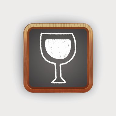 şarap doodle çizim