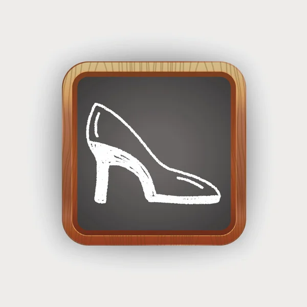 Doodle Chaussures à talons hauts — Image vectorielle