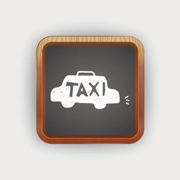 Doodle taxi — Stock Vector