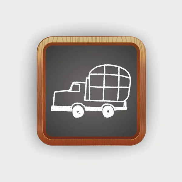 Camion Doodle — Image vectorielle