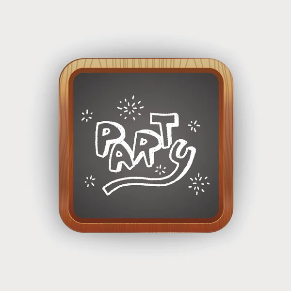 Doodle partij — Stockvector