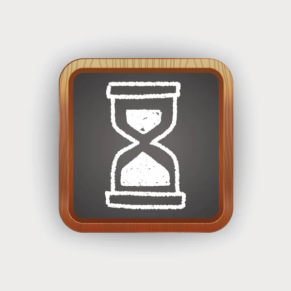 Doodle Hourglass — Stock Vector