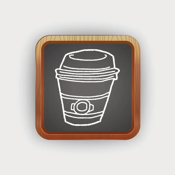 Doodle-Kaffee — Stockvektor
