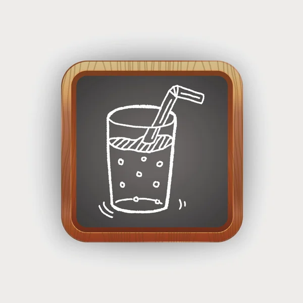 Bebidas de Doodle — Vector de stock