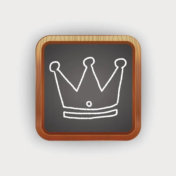 Doodle Imperial crown — Stockvector