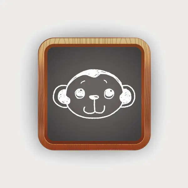 Scimmia Doodle — Vettoriale Stock