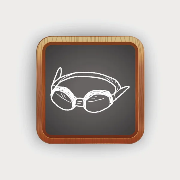 Doodle okulary — Wektor stockowy