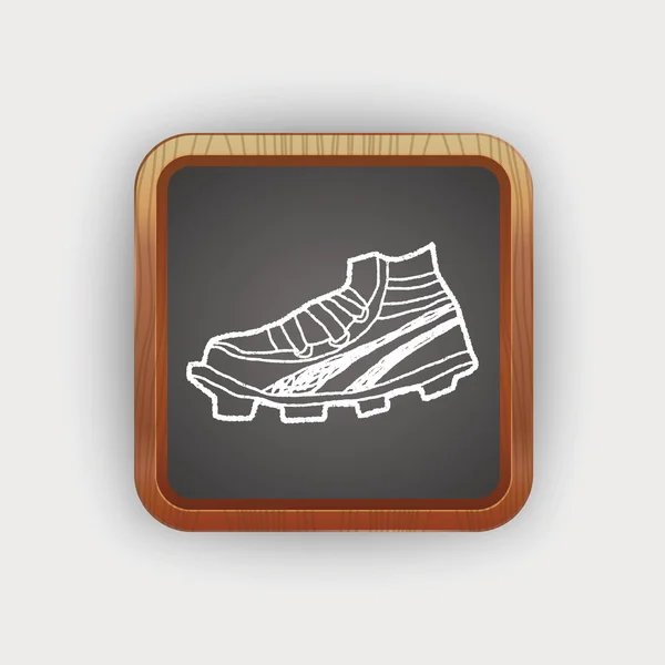 Doodle πάνινα παπούτσια — Διανυσματικό Αρχείο