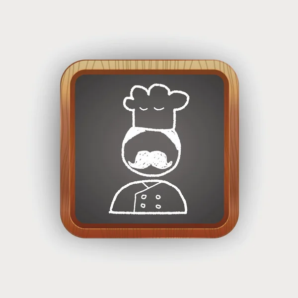 Chef doodle — Image vectorielle