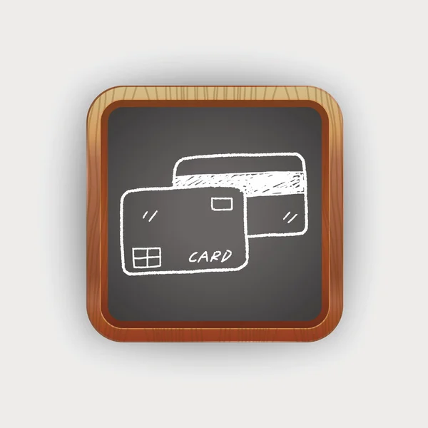 Kredi kartı doodle — Stok Vektör