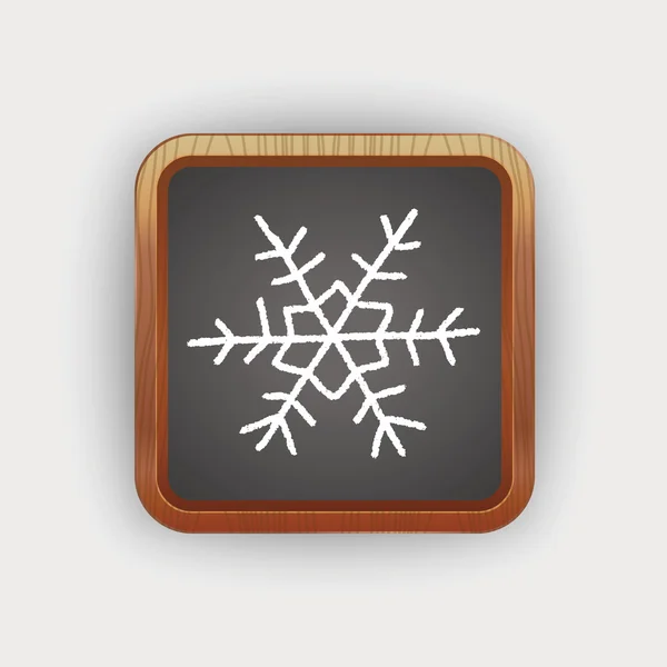 Doodle νιφάδες χιονιού — Διανυσματικό Αρχείο