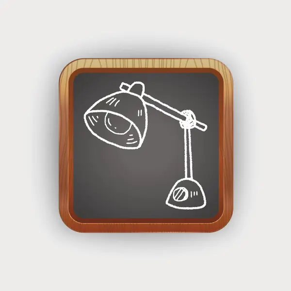 Lampe doodle — Image vectorielle