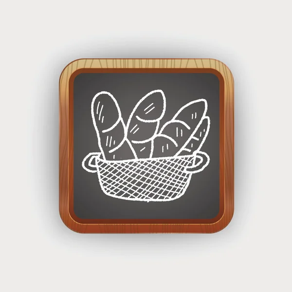 Pan de fideos — Vector de stock