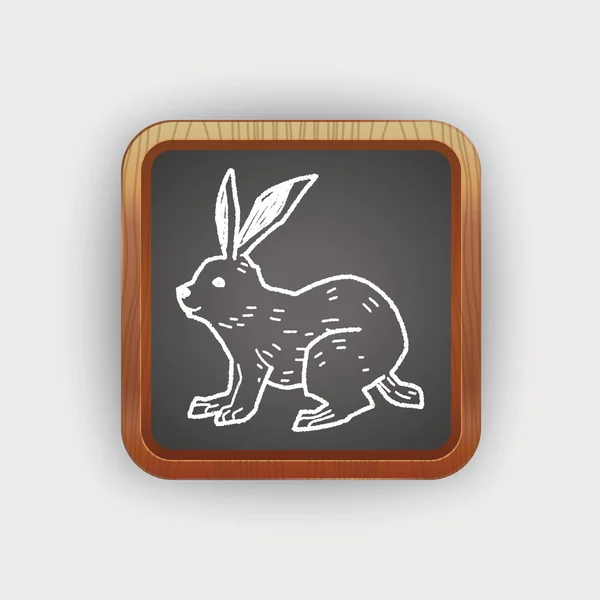 Scarabocchio di coniglio — Vettoriale Stock