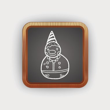 Palyaço oyuncak doodle